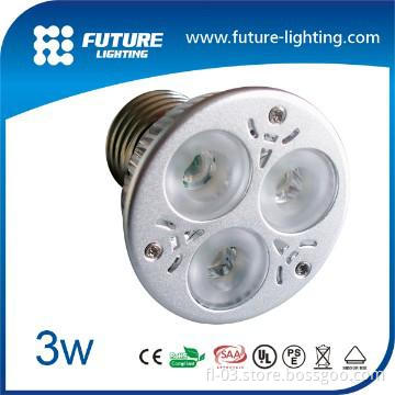 factory price CE RoHS  aluminum housing 3W E27 CREE led spotlight